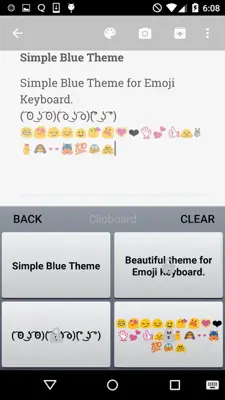 Simple Blue Keyboard android App screenshot 2