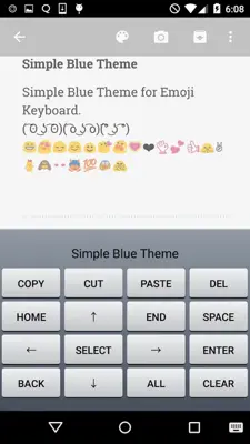 Simple Blue Keyboard android App screenshot 3