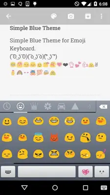 Simple Blue Keyboard android App screenshot 4