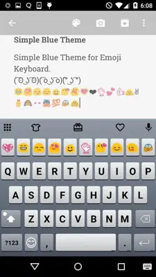 Simple Blue Keyboard android App screenshot 5